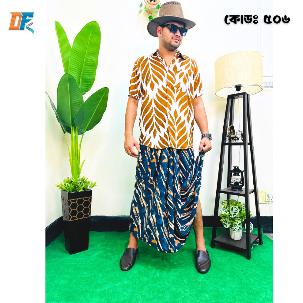 Linen Lungi Combo Offer 02 - Alternate view 3 showing  color
