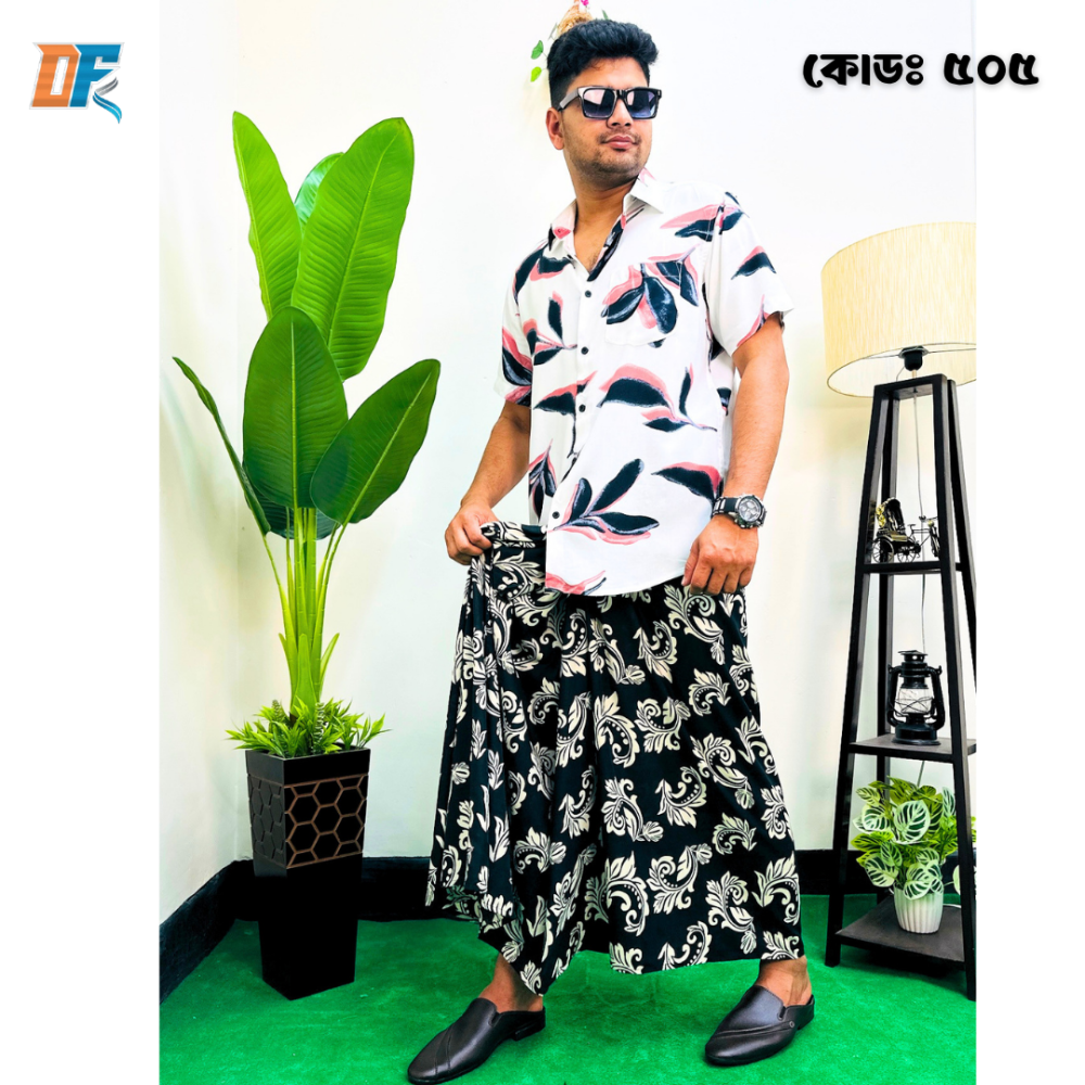 Linen Lungi Combo Offer 02 - Alternate view 4 showing  color