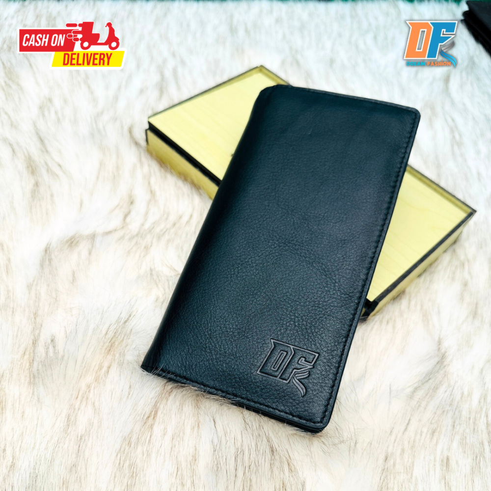 Long Wallet Black - Main view showing full design