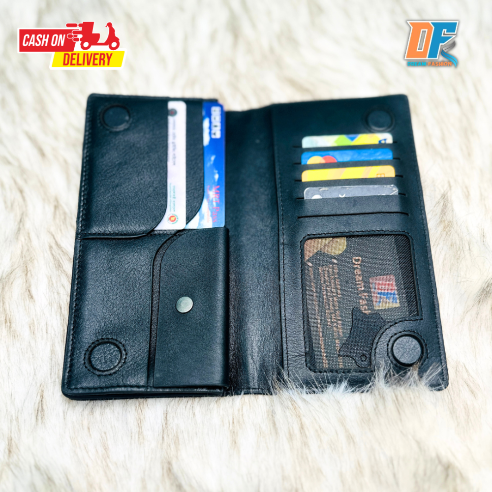 Long Wallet Black - Alternate view 2 showing  color