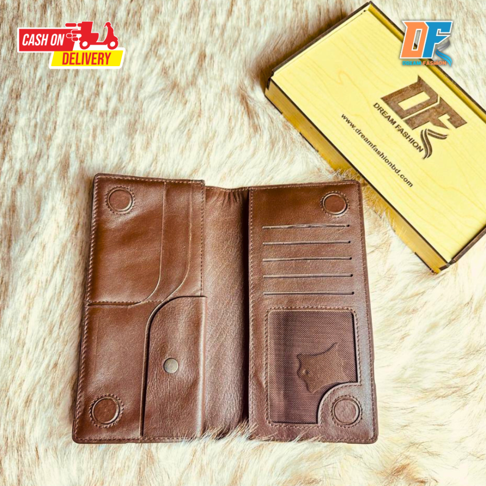 Long Wallet Choclate - Alternate view 3 showing  color