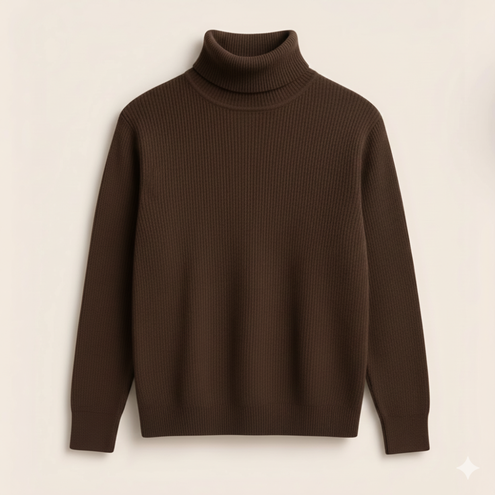 Men’s Long Sleeve Ribbed 3 pcs combo- Turtleneck - Alternate view 5 showing  color